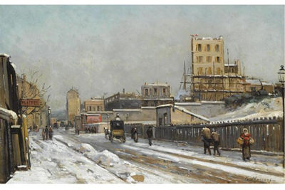 THE OUTSKIRTS OF PARIS IN WINTER TIME