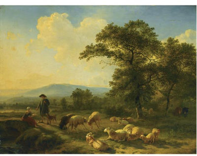 SHEPHERDS WITH THEIR HERD IN A FOREST LANDSCAPE by Balthasar Paul Ommeganck - Auction record, sale price, and art valuation. Compare with similar artists and explore comparable artworks.