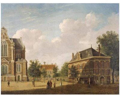 THE WESTERHAL NEAR THE WESTERKERK IN AMSTERDAM