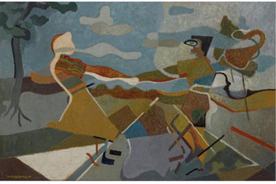 Sample artwork by Harry Van Kruiningen (1906 - 1996), known for painting - View similar artists and auction records