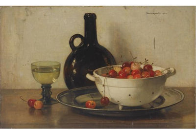 A STILL LIFE WITH CHERRIES