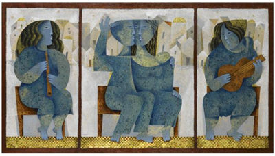 Sample artwork by Sami Briss (Born 1930), known for abstract easel and mural painting, printmaking, sculpture - View similar artists and auction records