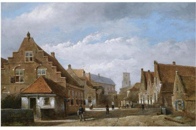 FIGURES IN THE STREETS OF KATWIJK