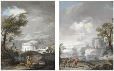 Italianate River Landscape (A Pair)