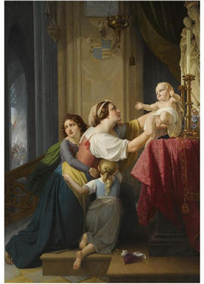 THE MOTHER AND CHILD'S REFUGE TO THE ALTAR