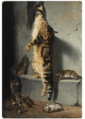 Sample artwork by Bernard Te Gempt (1826 - 1879), known for dog painting - View similar artists and auction records