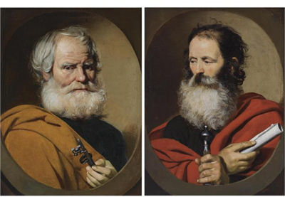 SAINT PETER;SAINT PAUL; a pair (2)