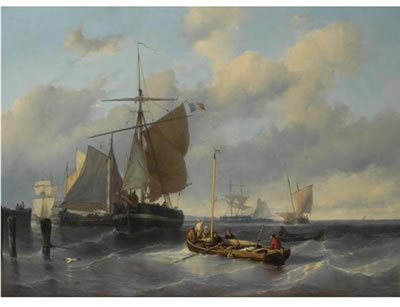 FISHING BOATS NEAR THE COAST by Louis Johan Hendrik Meijer - Auction record, sale price, and art valuation. Compare with similar artists and explore comparable artworks.