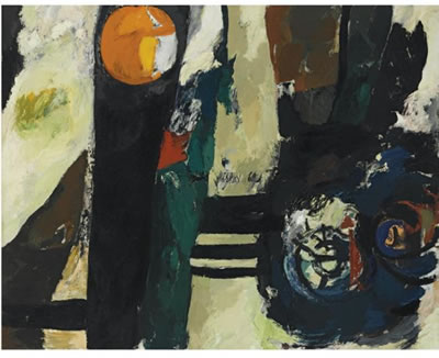 Sample artwork by Jef Diederen (1920 - 2009), known for abstract expressionism, oil paintings - View similar artists and auction records