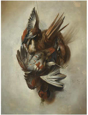 Sample artwork by William Gowe Ferguson (1632 - 1695), known for still lifes with birds painting - View similar artists and auction records