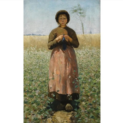 Sample artwork by David de la Mar (1832 - 1898), known for painting - View similar artists and auction records