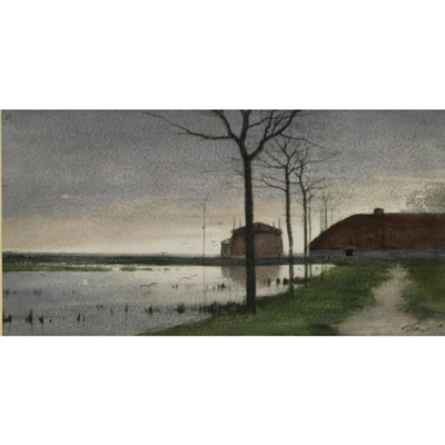 A VIEW ALONG THE RIVER VECHT