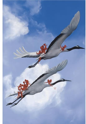 FLIGHT TO FREEDOM AND HAPINESS