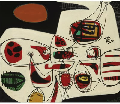 COMPOSITION NO. 2 by Anton Rooskens - Auction record, sale price, and art valuation. Compare with similar artists and explore comparable artworks.