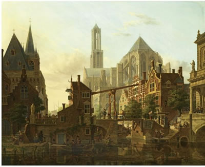 Sample artwork by Jan Hendrik Verheijen (1778 - 1846), known for veduta painting - View similar artists and auction records