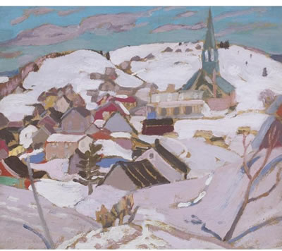 QUEBEC VILLAGE IN WINTER
