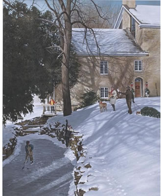 CHRISTMAS AT THE MILL by Ken Edison (Kenneth) Danby - Auction record, sale price, and art valuation. Compare with similar artists and explore comparable artworks.