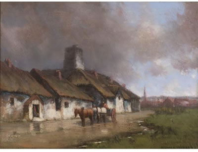 Sample artwork by Homer Ransford Watson (1855 - 1936), known for landscape, figure, animals, allegory and portrait painting - View similar artists and auction records