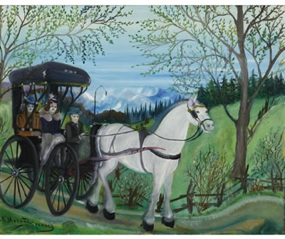 EN ROUTE POUR LA FÊTE by Simone Mary (Marie) Bouchard - Auction record, sale price, and art valuation. Compare with similar artists and explore comparable artworks.