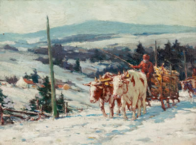Sample artwork by Farquhar McGillvray Knowles (1859 - 1932), known for atmospheric marine, landscape, figure and genre painting - View similar artists and auction records
