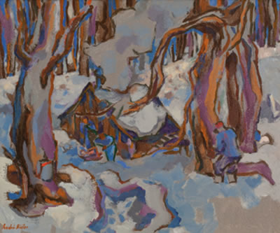 OLD MAPLES by Andre Charles Bieler - Auction record, sale price, and art valuation. Compare with similar artists and explore comparable artworks.