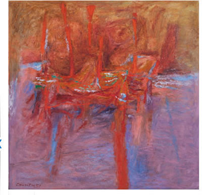 INTERIOR WITH RECLINING FIGURE