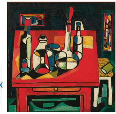 Sample artwork by Fritz (Friedrich) Wilhelm Brandtner (1896 - 1969), known for modernist painting, graphics, illustration, murals, teaching - View similar artists and auction records