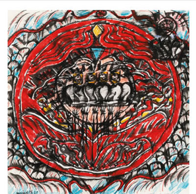 SKETCH FOR RED CIRCLE PAINTING
