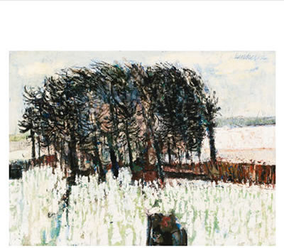 UNTITLED - LANDSCAPE WITH TREES, WINTER