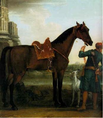 The Great Stallion, the Byerley Turk, Held by a Groom,1731