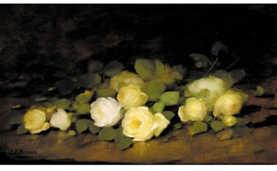 Sample artwork by Louise Ellen (Torrance) Perman (1854 - 1921), known for flower painting - View similar artists and auction records