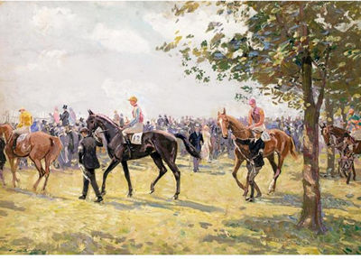 PREPARING FOR THE START, ASCOT