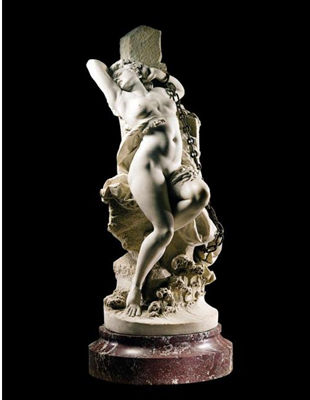 Sample artwork by Albert-Ernest De Carrier-Belleuse (1824 - 1887), known for baroque and rococo mythology subject sculpture - View similar artists and auction records