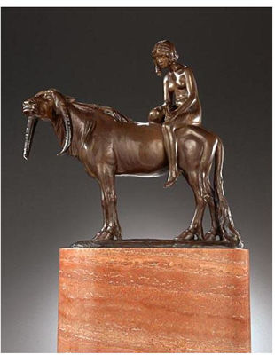 Sample artwork by Hermann Haase-Ilsenburg (1879 - 1960), known for neo-classic bronze sculpture of human forms, portrait busts,monuments - View similar artists and auction records