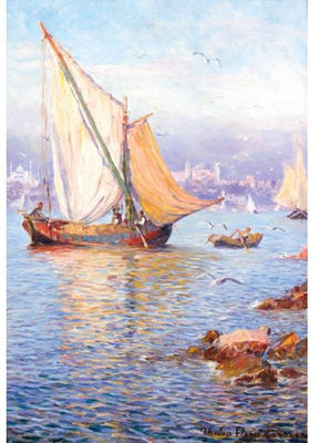 SAILING BOATS IN CONSTANTINOPLE