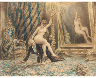 EROTIC SCENE by Pavel Petrovich Sokolov - Auction record, sale price, and art valuation. Compare with similar artists and explore comparable artworks.