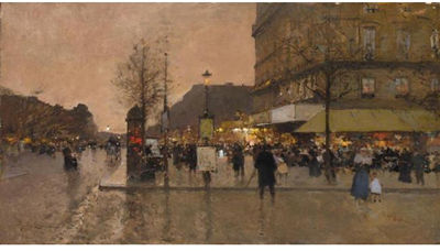 LES GRANDS BOULEVARDS DE PARIS, CRÉPUSCULE