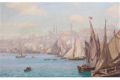 VIEW OF CONSTANTINOPLE FROM THE BOSPHORUS