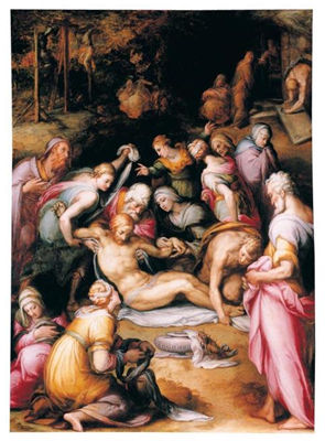 Sample artwork by Giovan Battista Naldini (1537 - 1591), known for mannerlist style christian religious figure painting, drawing - View similar artists and auction records