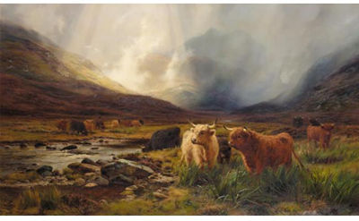 A GLEAM IN THE HIGHLANDS by Louis Bosworth Hurt - Auction record, sale price, and art valuation. Compare with similar artists and explore comparable artworks.