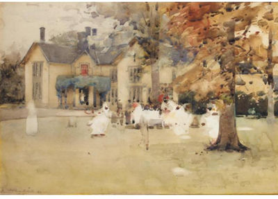 SKETCH FOR THE LAWN TENNIS PARTY AT MARCUS
