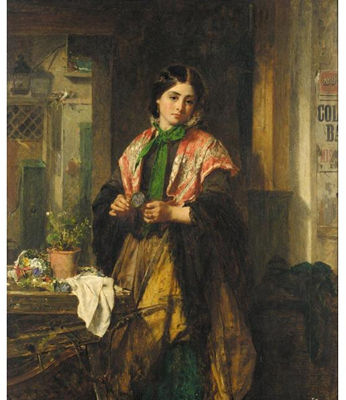 A FLOWER FROM PADDY'S LAND by Thomas Faed - Auction record, sale price, and art valuation. Compare with similar artists and explore comparable artworks.