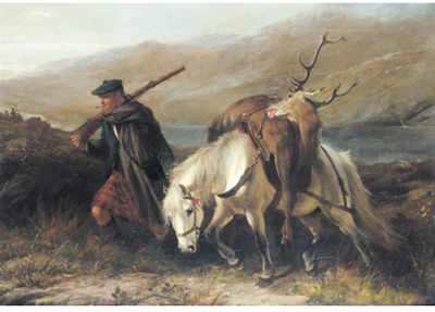 THE RETURN FROM STALKING by George Earl - Auction record, sale price, and art valuation. Compare with similar artists and explore comparable artworks.
