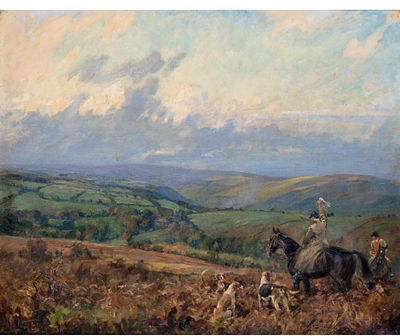 THE SIGNAL TO THE PACK, DEVON AND SOMERSET STAG HOUNDS
