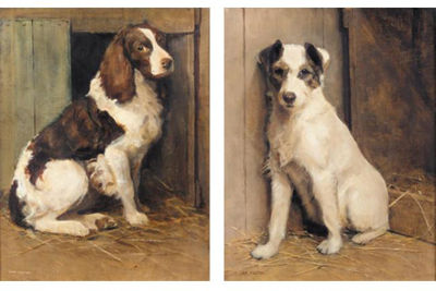 Sample artwork by Samuel Fulton (1855 - 1941), known for portrait, horse and dog painting - View similar artists and auction records