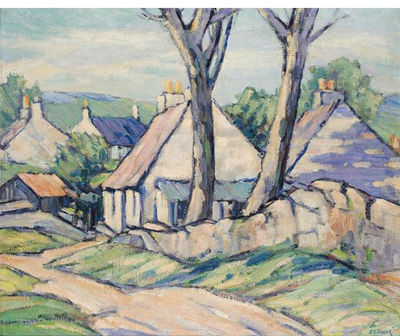SCOTTISH COTTAGES by Ernest Archibald Taylor - Auction record, sale price, and art valuation. Compare with similar artists and explore comparable artworks.