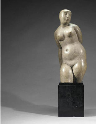 STANDING FEMALE FIGURE by Frank Owen Dobson - Auction record, sale price, and art valuation. Compare with similar artists and explore comparable artworks.