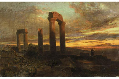 SUNSET AMONG RUINS