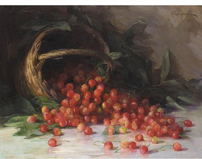 STILL LIFE WITH CHERRIES