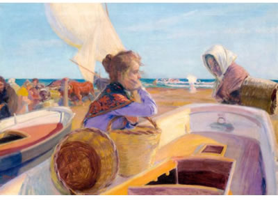 Sample artwork by Jose Torrent (1870 - 1934), known for figure, genre, outdoor scene painting, poster designs, teaching - View similar artists and auction records